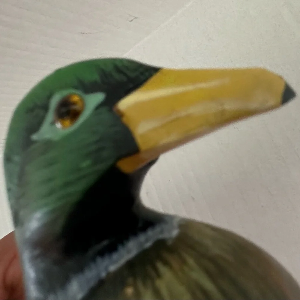 Handcrafted Wooden Duck Figurine - Picture 7 of 14
